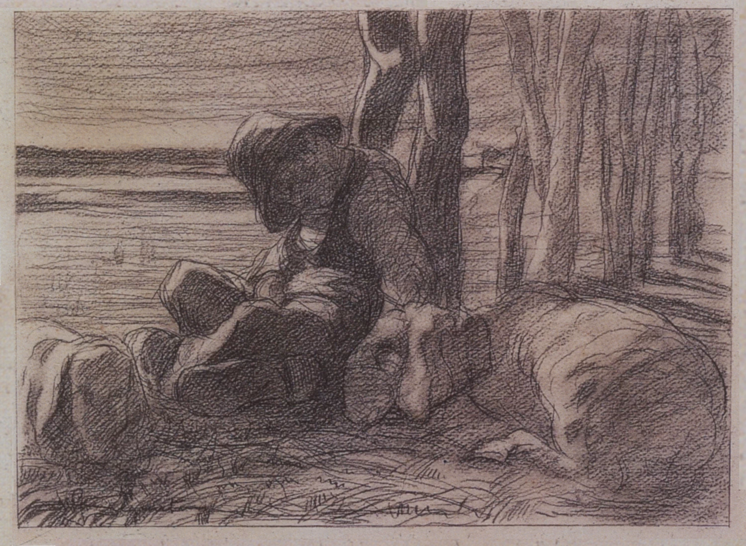 Pastore addormentato, 1893 - Raccolte Frugone, Genova